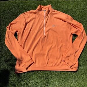 Nike Running Cream Soda Orange Quarter-Zip Pullover - XXL